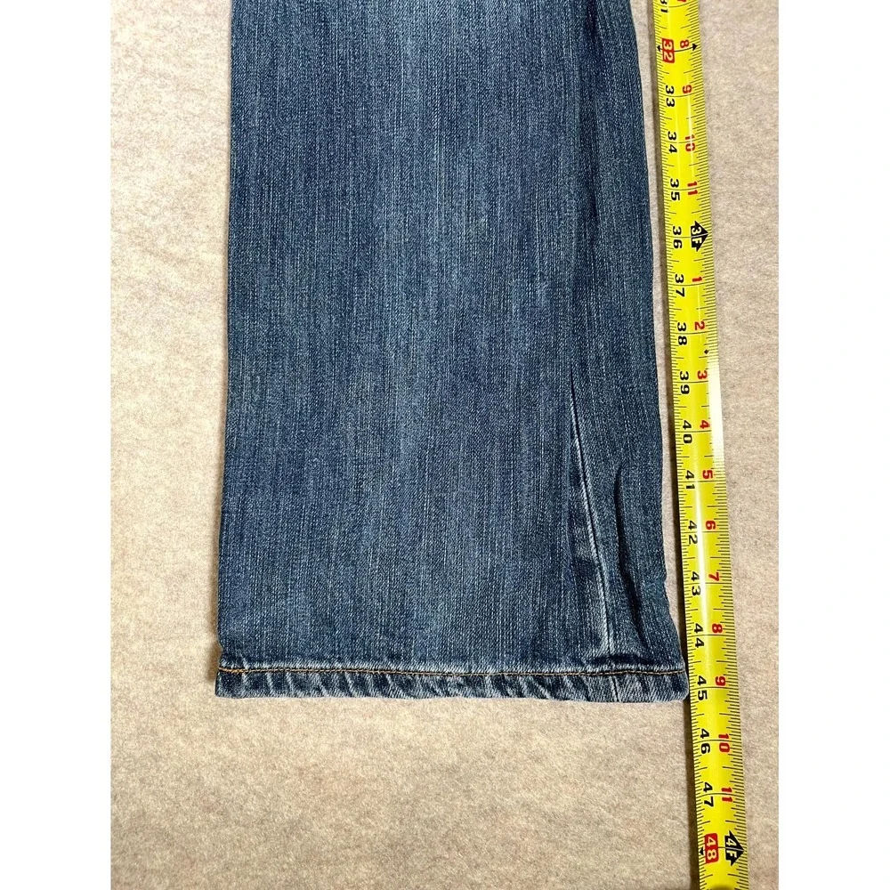 Levis 501 Original Fit‎ Jeans Mens 36x34 Blue Whisker Denim Cotton Logo Mid Rise